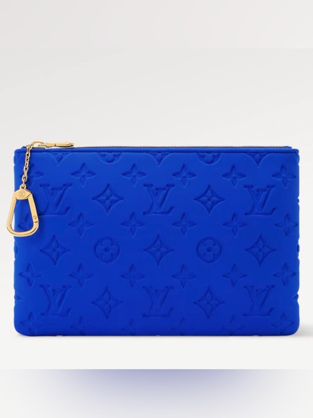 NEW✨Louis Vuitton Resort 2026 Monogram Neoprene Key Pouch M - Neon Wave Blue